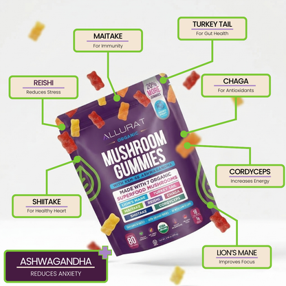 Mushroom + Ashwagandha Functional Gummies