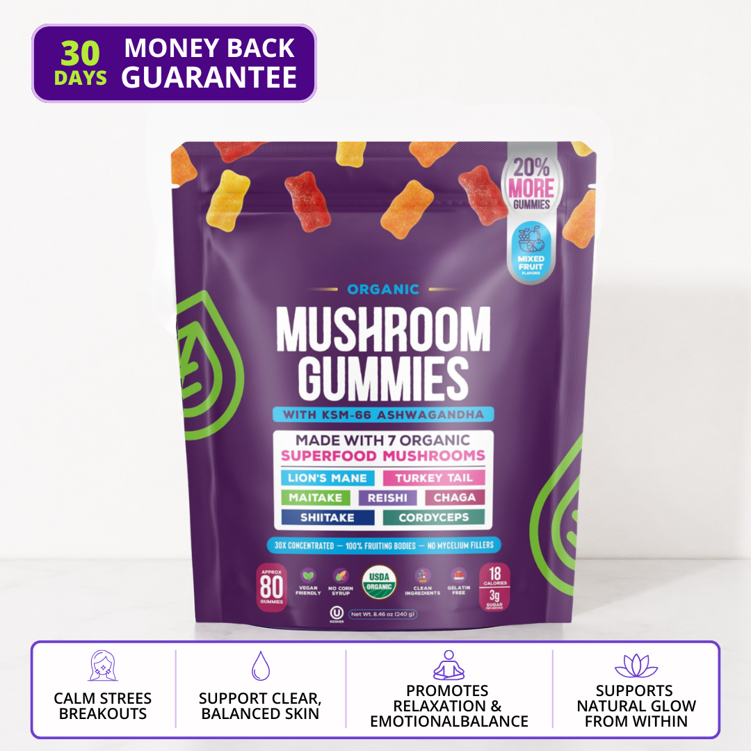Mushroom + Ashwagandha Functional Gummies