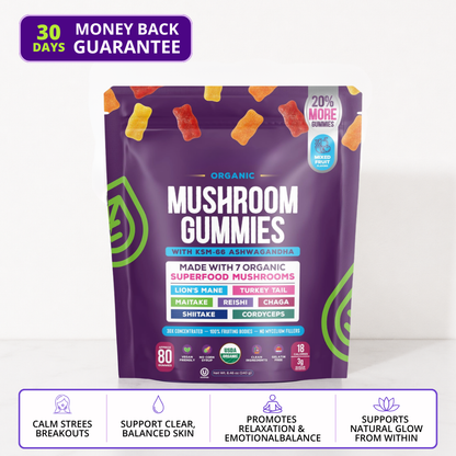 Mushroom + Ashwagandha Functional Gummies