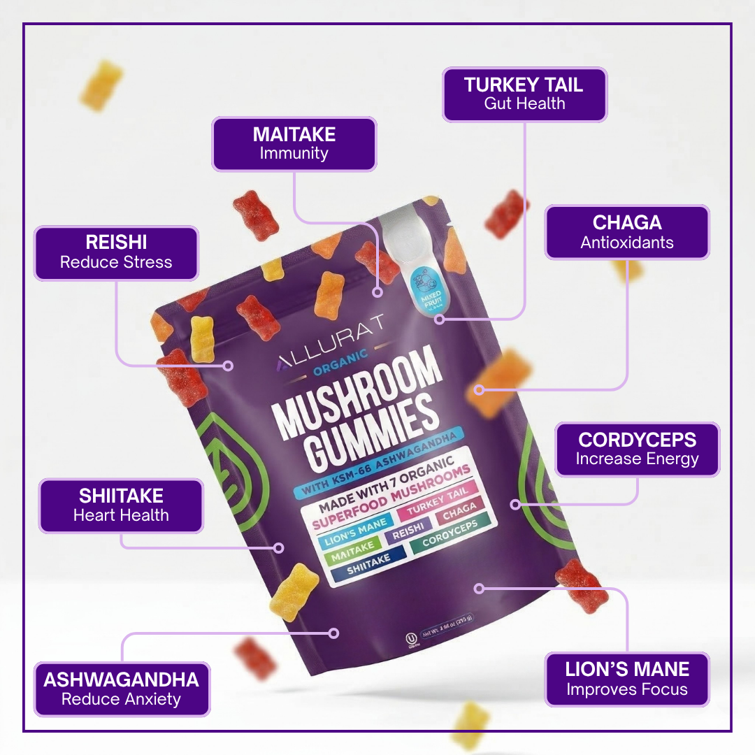 Mushroom + Ashwagandha Functional Gummies